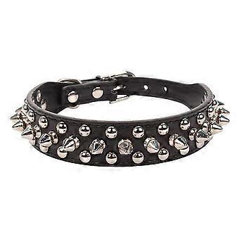 1 Pcs Pet Leather Collar Mini Dogs / Cats Punk Style With rivet design Prevents Pets From Fighting And Biting Each Other
