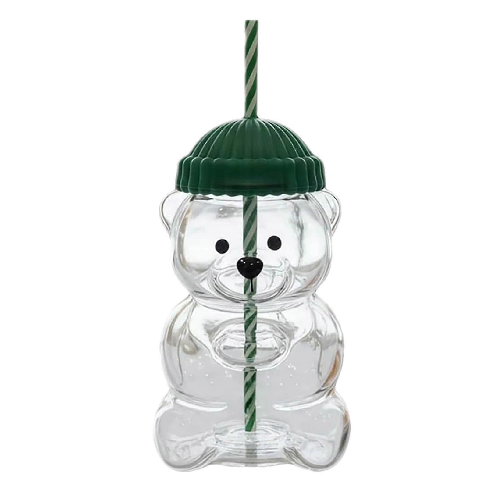 Cute Bear Glass Cold Drink Cup