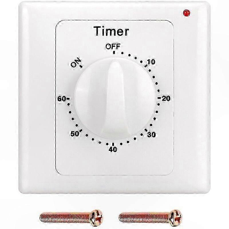 220V AC High Performance Pump Timer Switch Electronic Control Mechanical Countdown Socket Time Switch-60min-ad