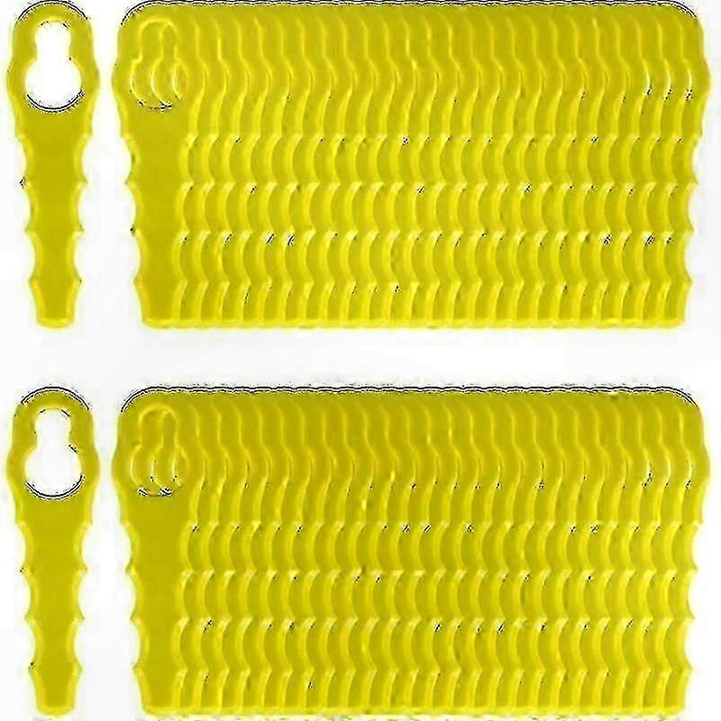 100 Serrated Blades compatible with Double Head Edger Replacement Parts-Compatible with Multiple Models