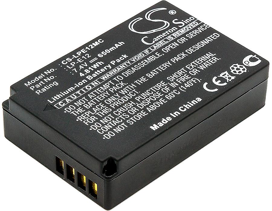 佳能 EOS 100D Kiss X7 M M2 PowerShot SX70 HS LP-E12 LPE12 电池 650mAh