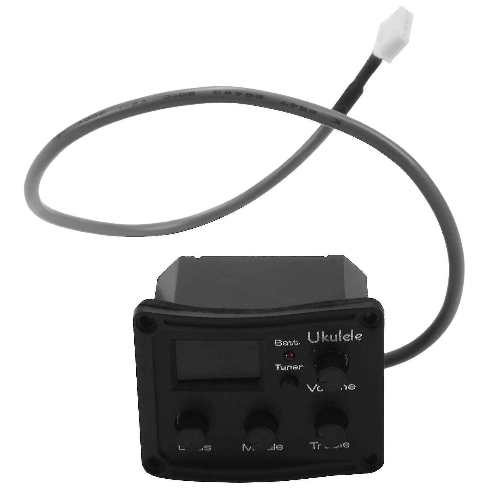 Ukelele Uke Piezo Preamp 3- Eq Equalizer System With Lcd Display