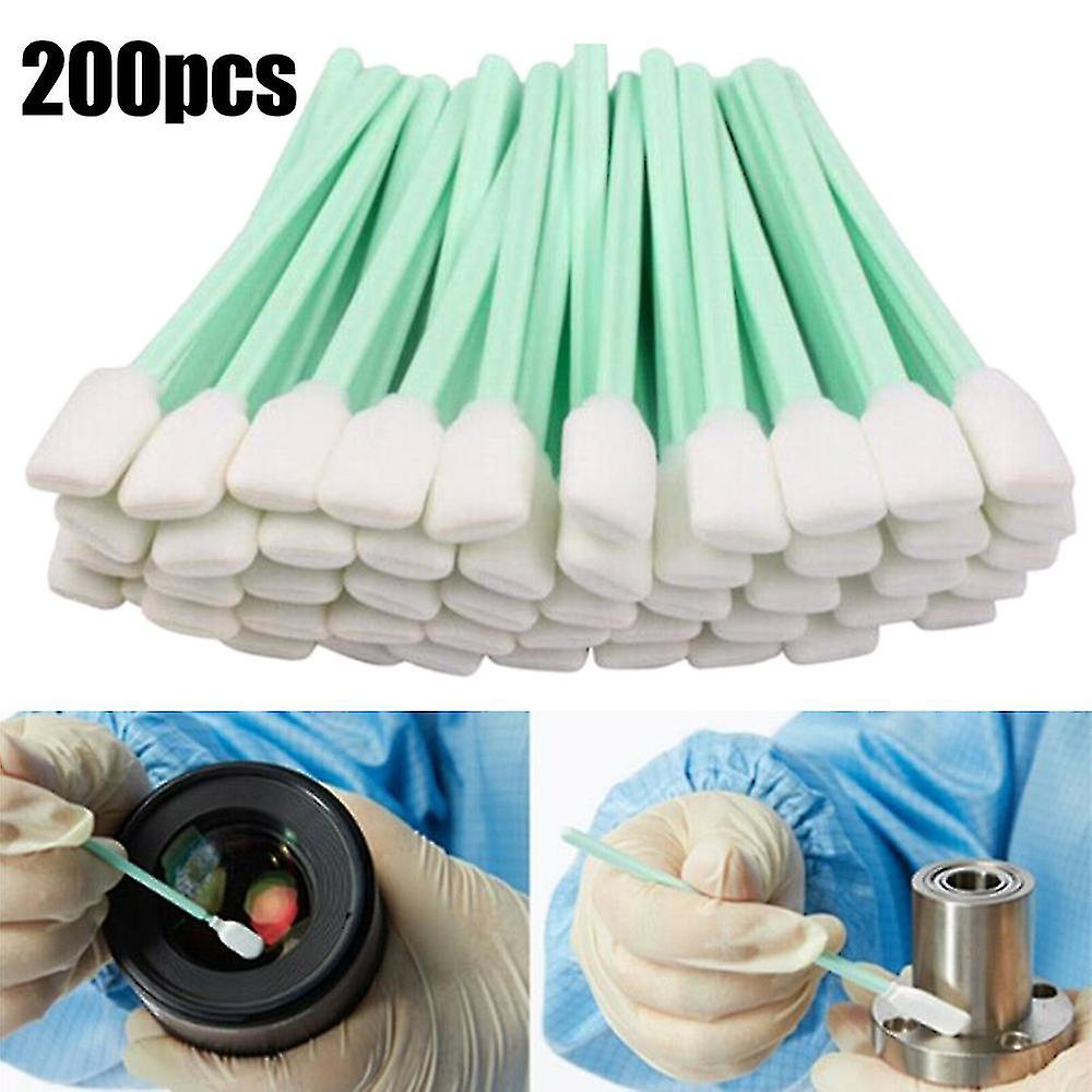 100/200pcs Foam Tip Sponge Sticks Cleaning Swabs Dust Free