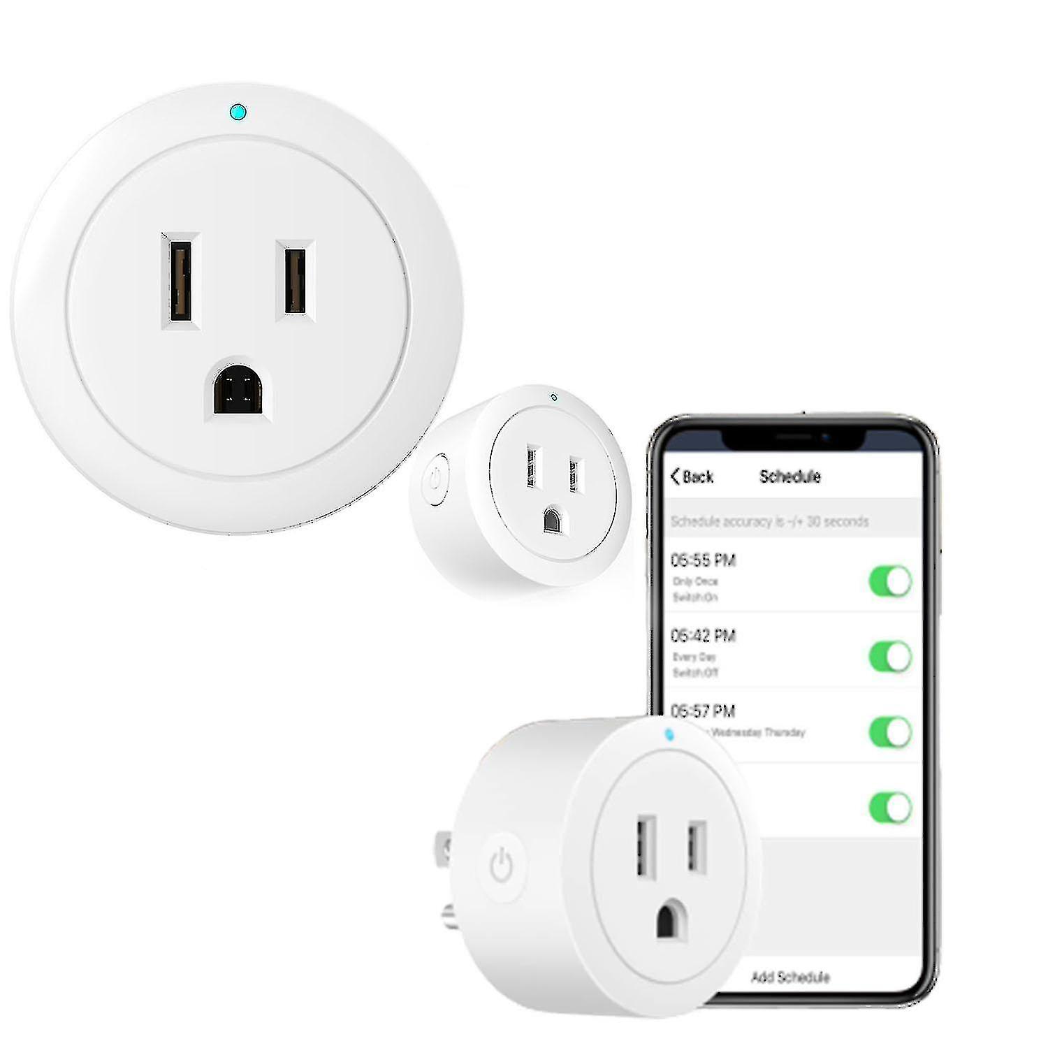 Home Wifi Smart Plug Mini Smart Socket Compatible With Alexa Echo Google
