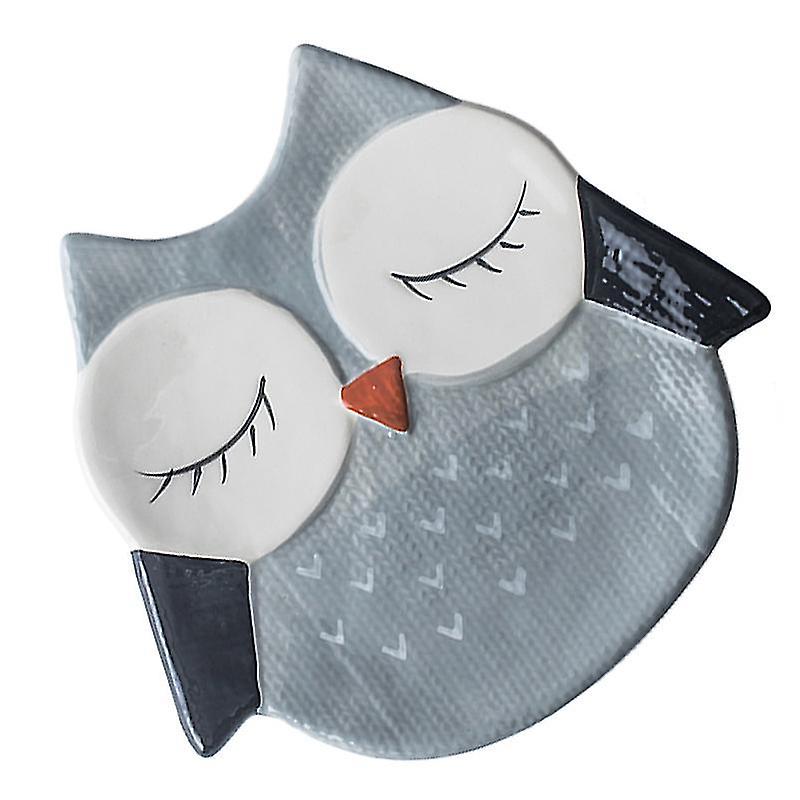 20.9X19.7cm Assorted Color Plates 1pc Home Ceramic Food Serving Plate Cartoon Animal Shape Dessert P