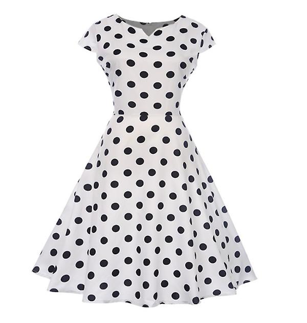 2022 Summer New Outlet Women's Retro Classic Sleeveless V-neck Print Retro Dress Big Swing Skirt