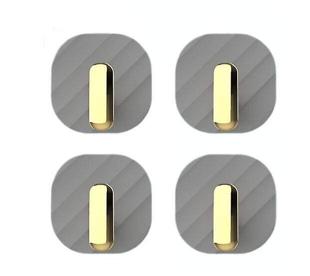 (4 Pack Gray)traceless Nail Paste Hook