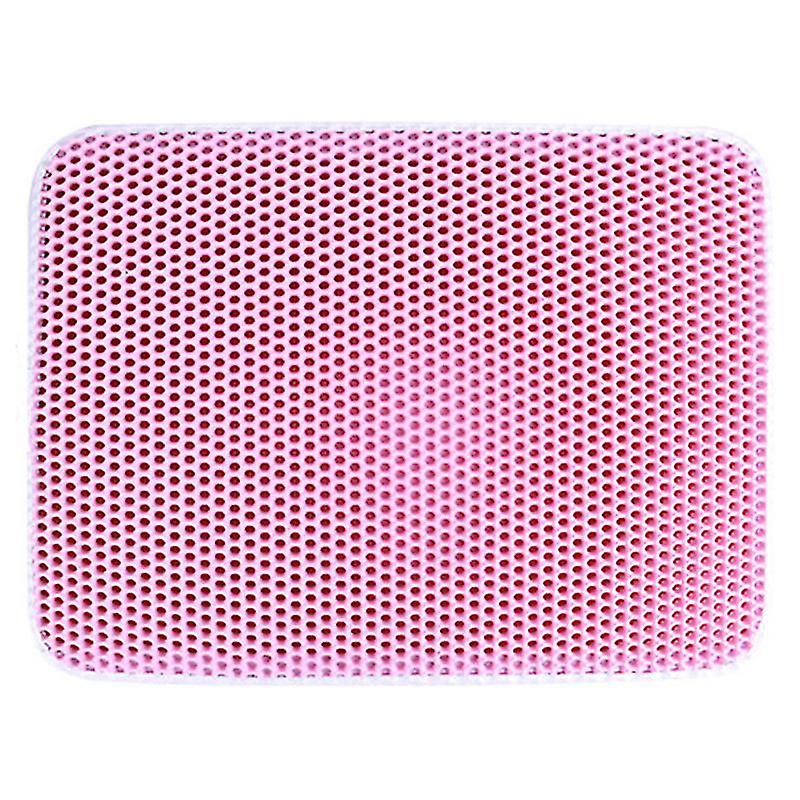 Cat Litter Box Mat Double Layer Honeycomb Trapping Pad Easy Clean Washable Foldable Scatter