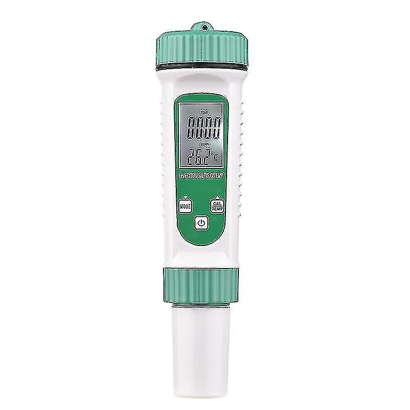 Digital Water Quality Tester 6 In 1 Multifunction Water Quantity Monitor Ph/ Ec/ Tds/ Salt/ G.s/ Temperature Portable Testing Meter Analyzer For Drink