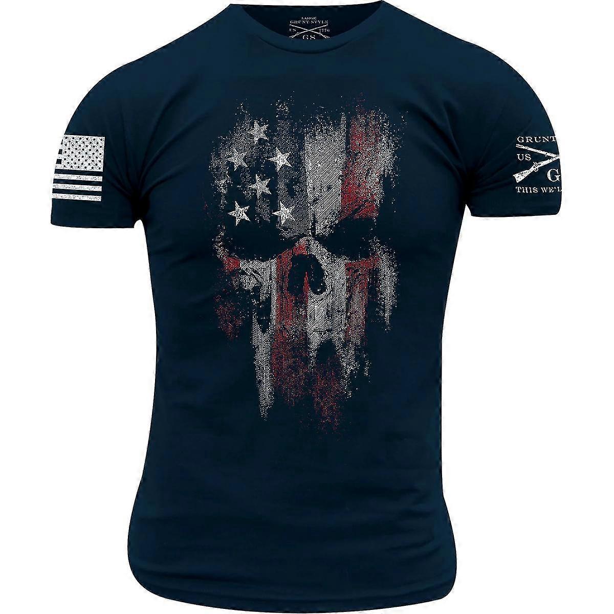 Grunt Style American Reaper 2.0 T-Shirt - Midnight Navy