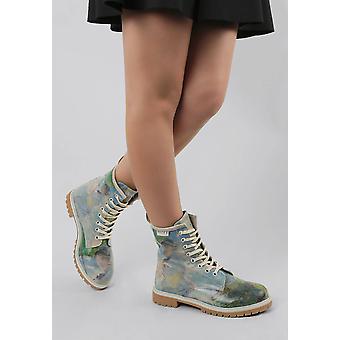 Vegan Leather Sneakers - Beach Design - Shadow