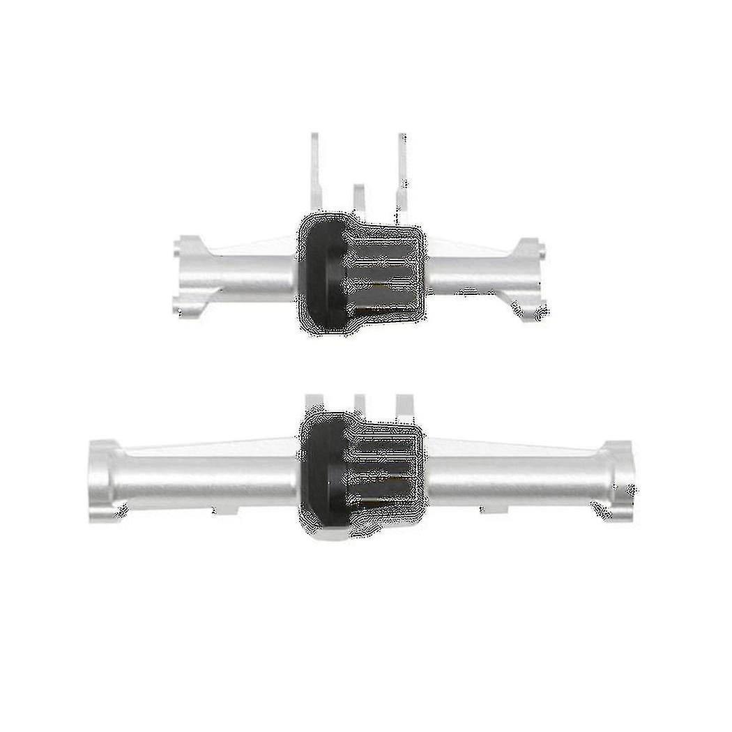 2 stücke Metall Vorder- Und Hinterachse Gehäuse Mit Messing Achse Abdeckung Für Trx4m 1/18 Rc Crawler Auto Upgrades