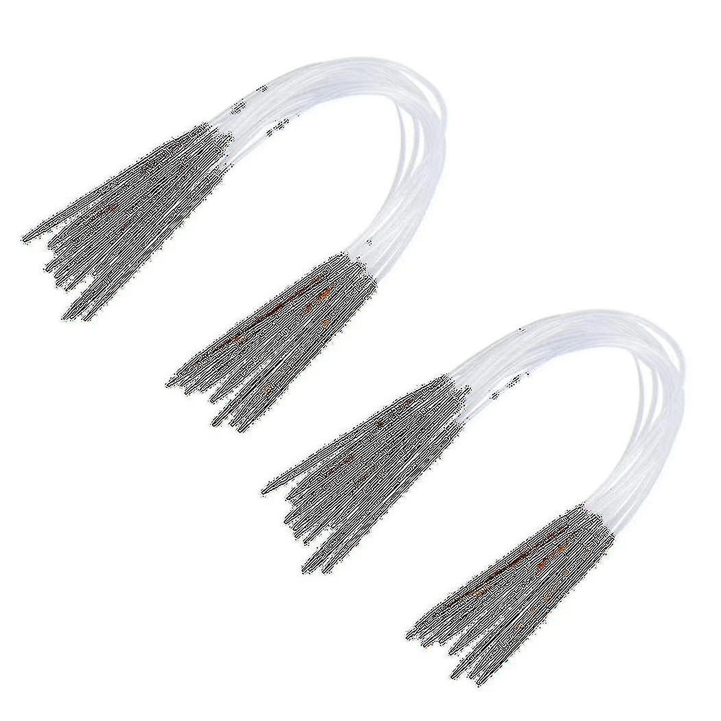 2x 11 Sizes 2.0mm-5.0mm 40 Cm Bamboo Circular Needles