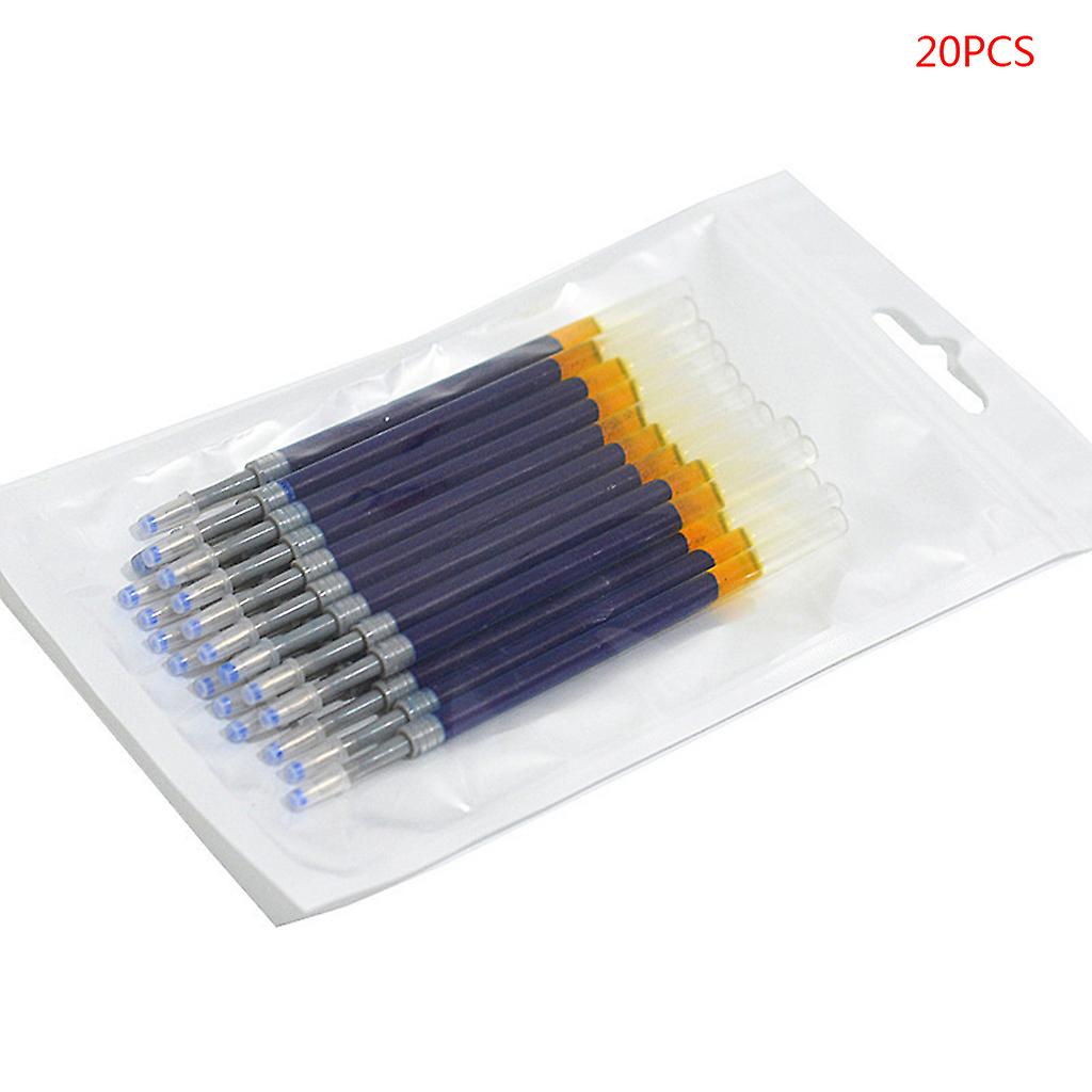 20pcs Neutral Ink Gel Pen Refill Black Blue Red 0.5mm Bullet School Stationery