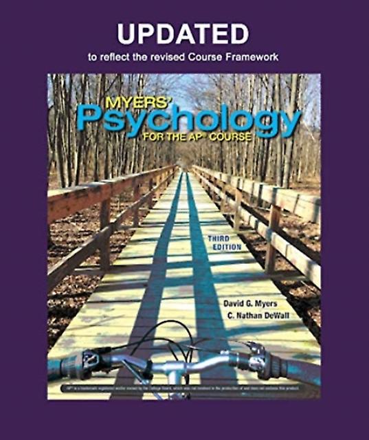Updated Myers' Psychology For Ap by C Nathan DeWall Hardback Book