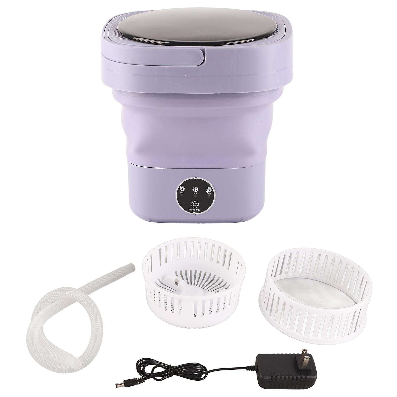 Foldable Washing Machine High Speed 6.5L Large Capacity Soft Spin Drying US Plug 100240V