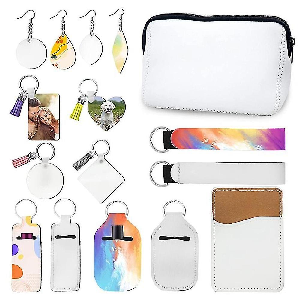 Sublimation Blanks Products, Including Earring, Keychain Blanks