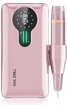 Nail Drill Professional, Portable Nail Drill 35000 Rpm, 20+ Hours Battery Life Portable Electric Nail File Kit