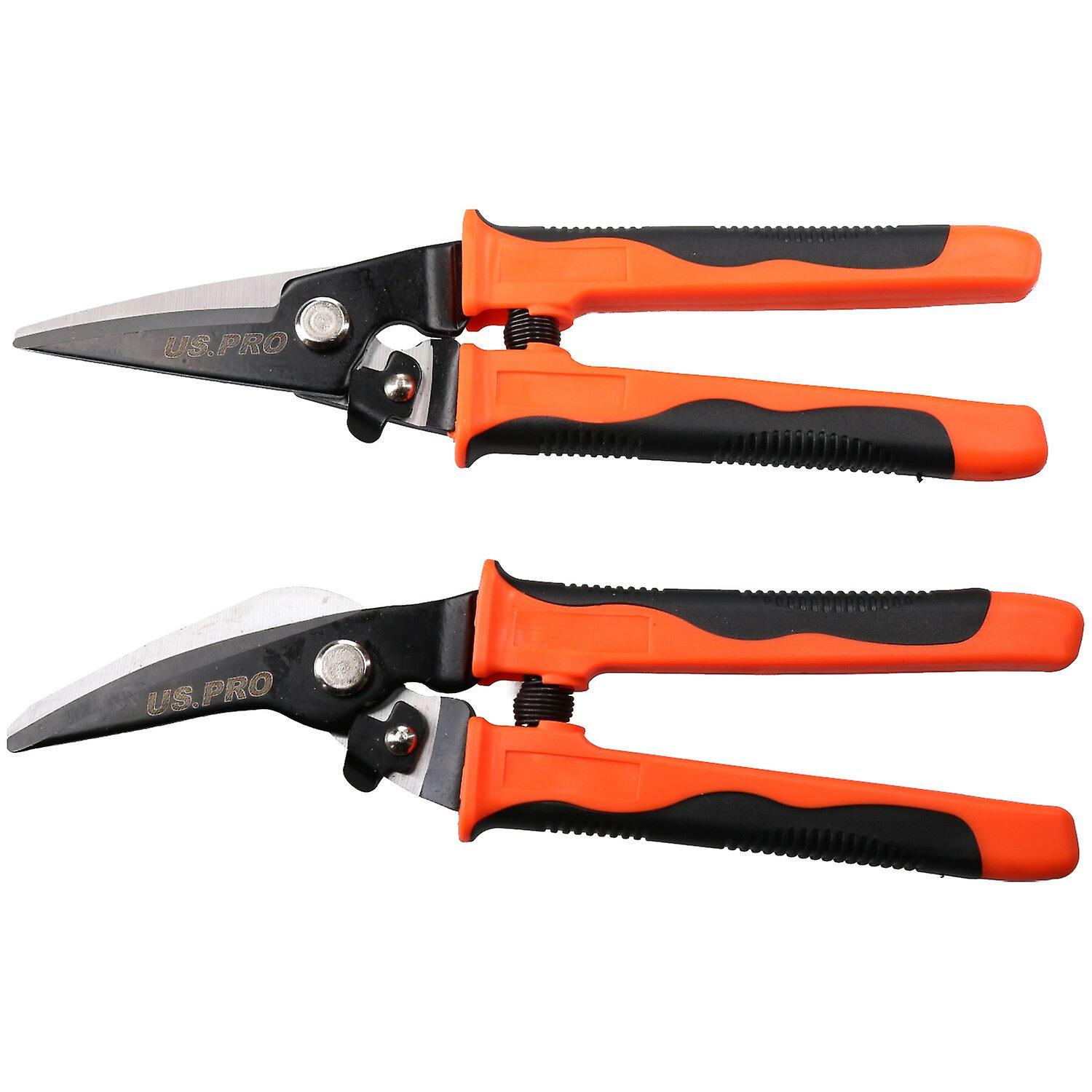 2pc Multipurpose Metal Snips Cutters Cutting With Stainless Steel Blades