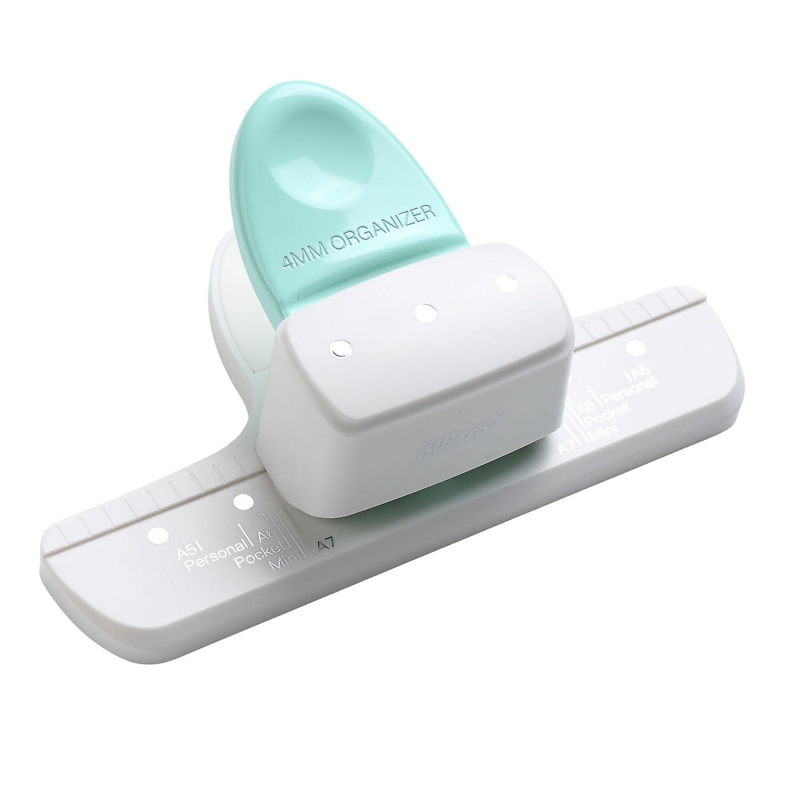 KW-trio 9027 Loose Leaf Hole Punch Daily Planner Adjustable 3 Hole Paper Puncher for A8 Mini / A7 /