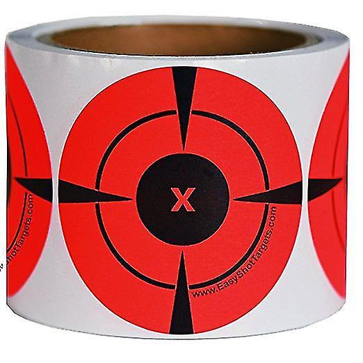 Target Sticker Roll, Self Adhesive Shooting Targets, Bright Fluorescent Red Shooting Targets