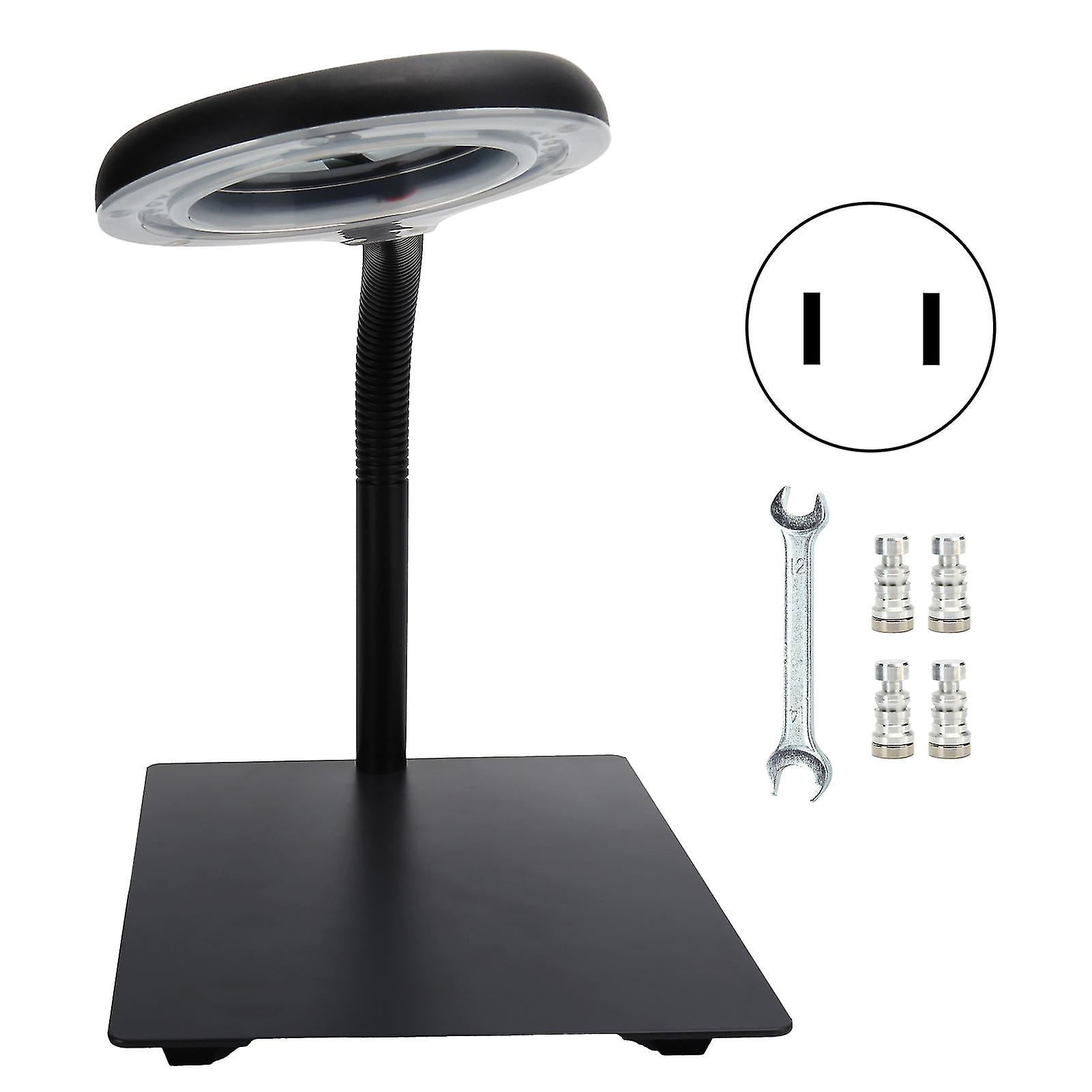 40Led Desk Magnifier Light Metal Base 15x Flexible Magnifying Lamp For Engraving Readingus Plug 110-220v