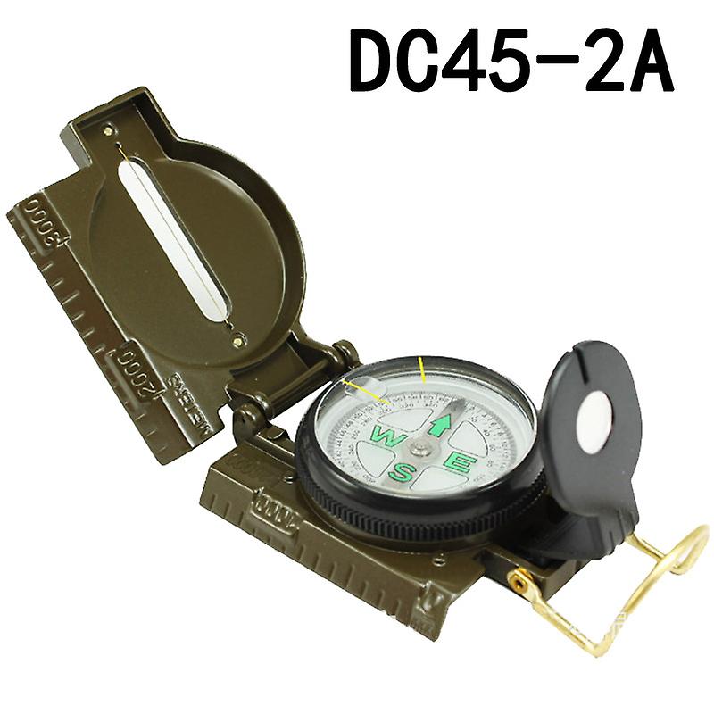 Handheld Waterproof Multifunction Compass For Mountaineering, Camping - Green