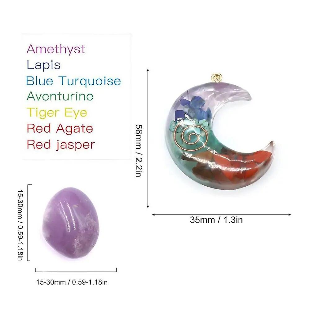 סט קריסטל צ'אקרה סט גבישי ריפוי לגבישי אנרגיה אנרגטיים עם צ'אקרת תליון אבני ריפוי לאיזון חדר