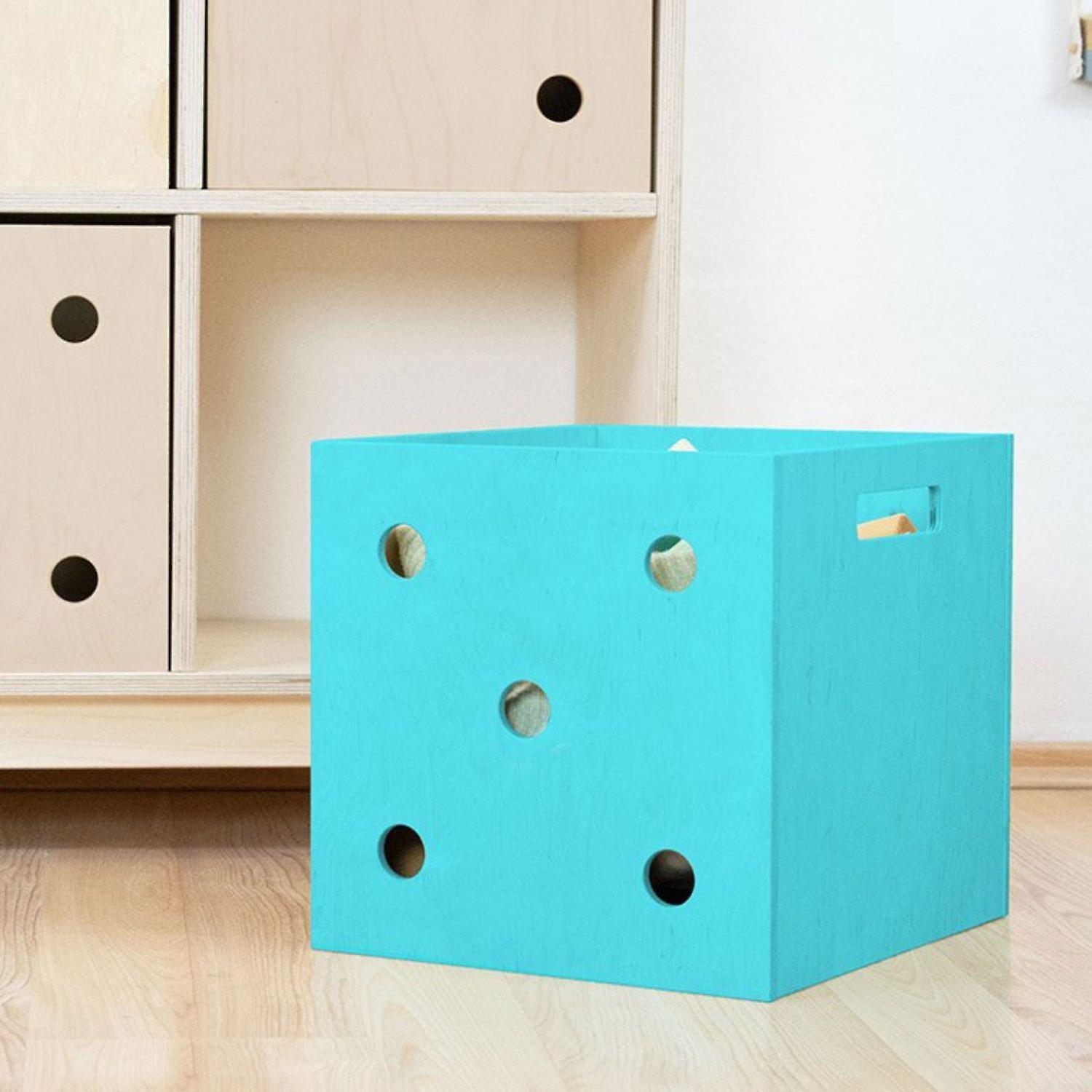 Storage box DICE turquoise 5