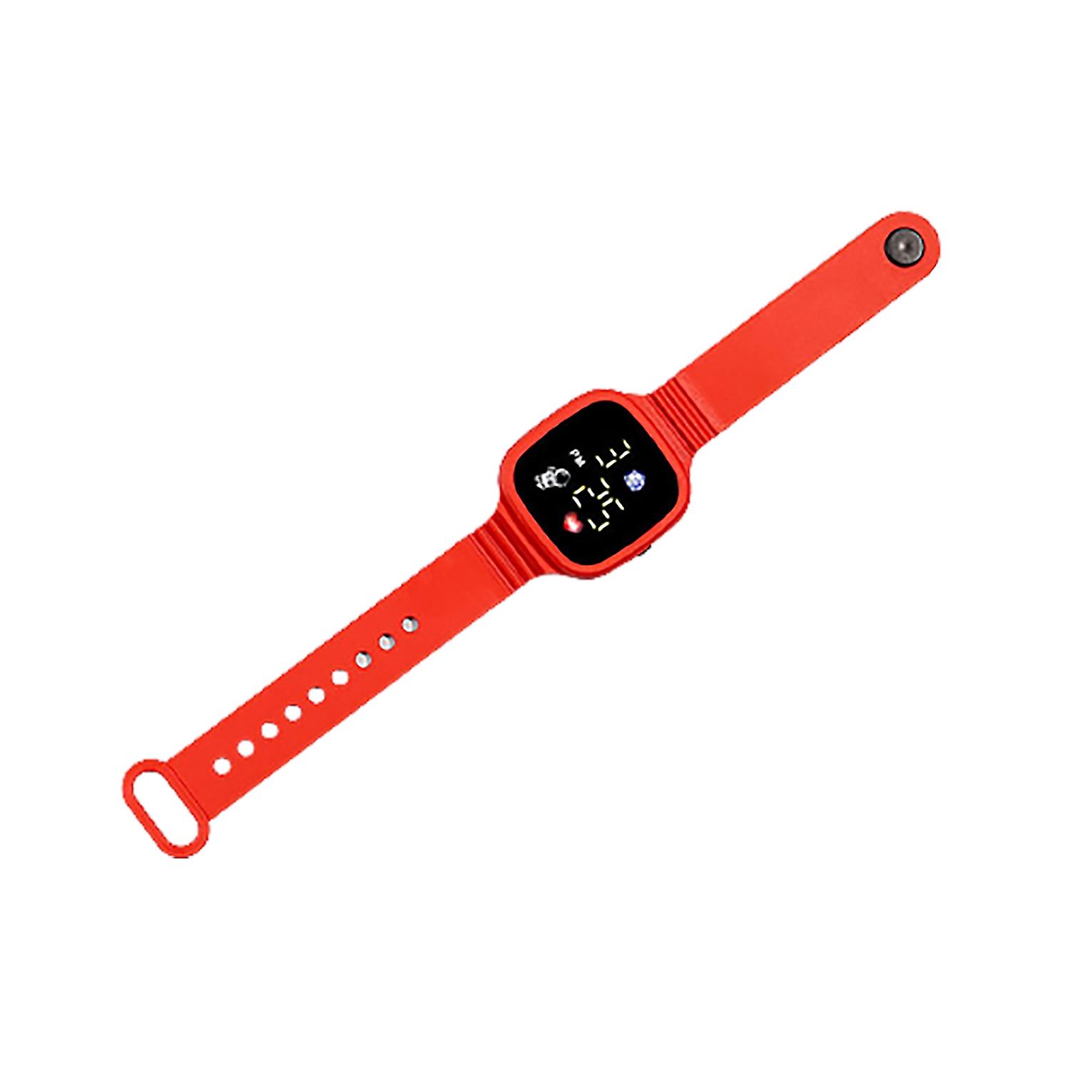 Digital Watch LED Digital Display Button Control Comfortable to Wear Square Dial Precise Time Widely