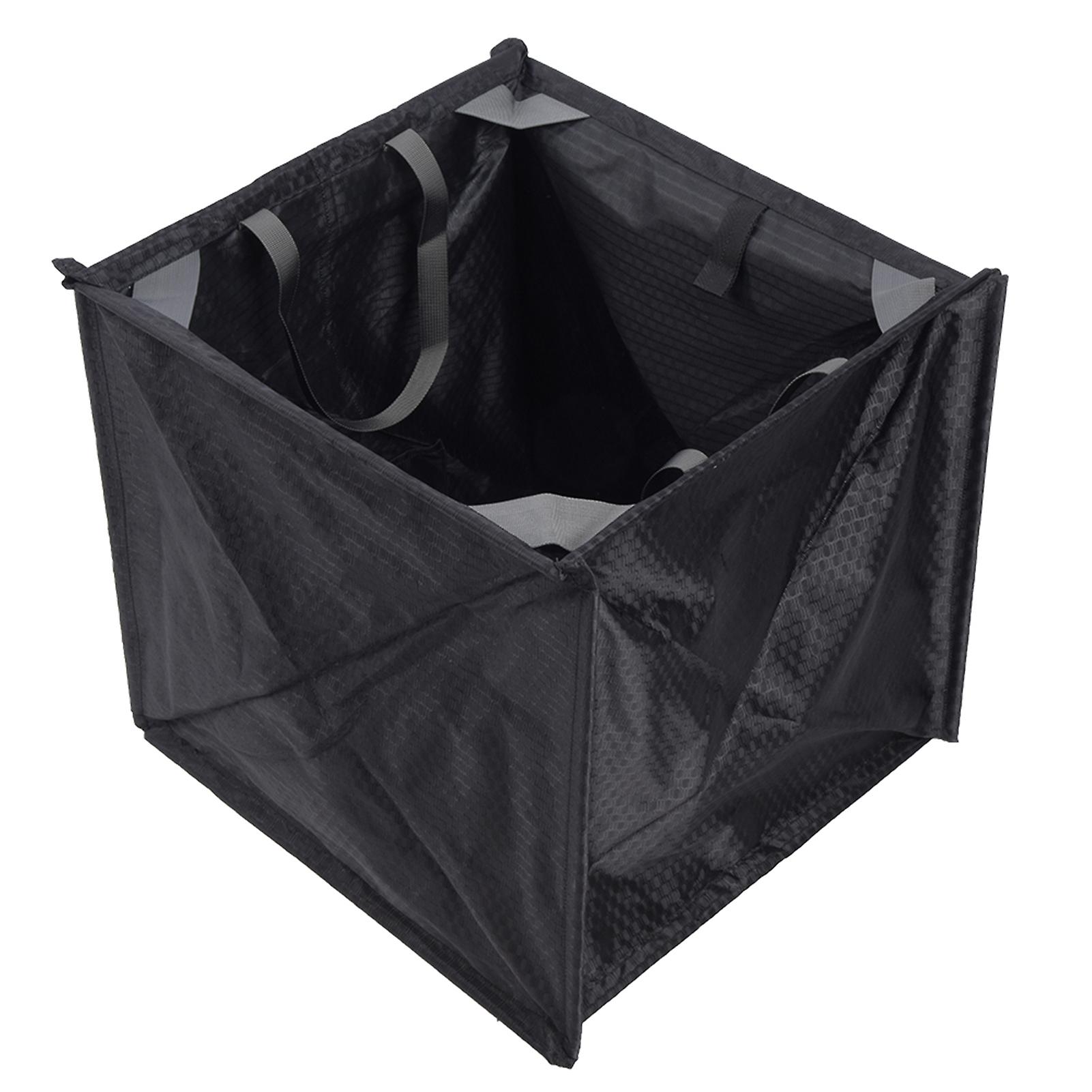 Nylon Black Portable Folding Rock Tree Rope Storage Basket Throwing Cord Storage Frame Bag