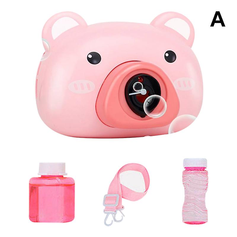 Bubble Camera Pig Toy Light Children's Toys with Machine Automatic Blowing Bubbles