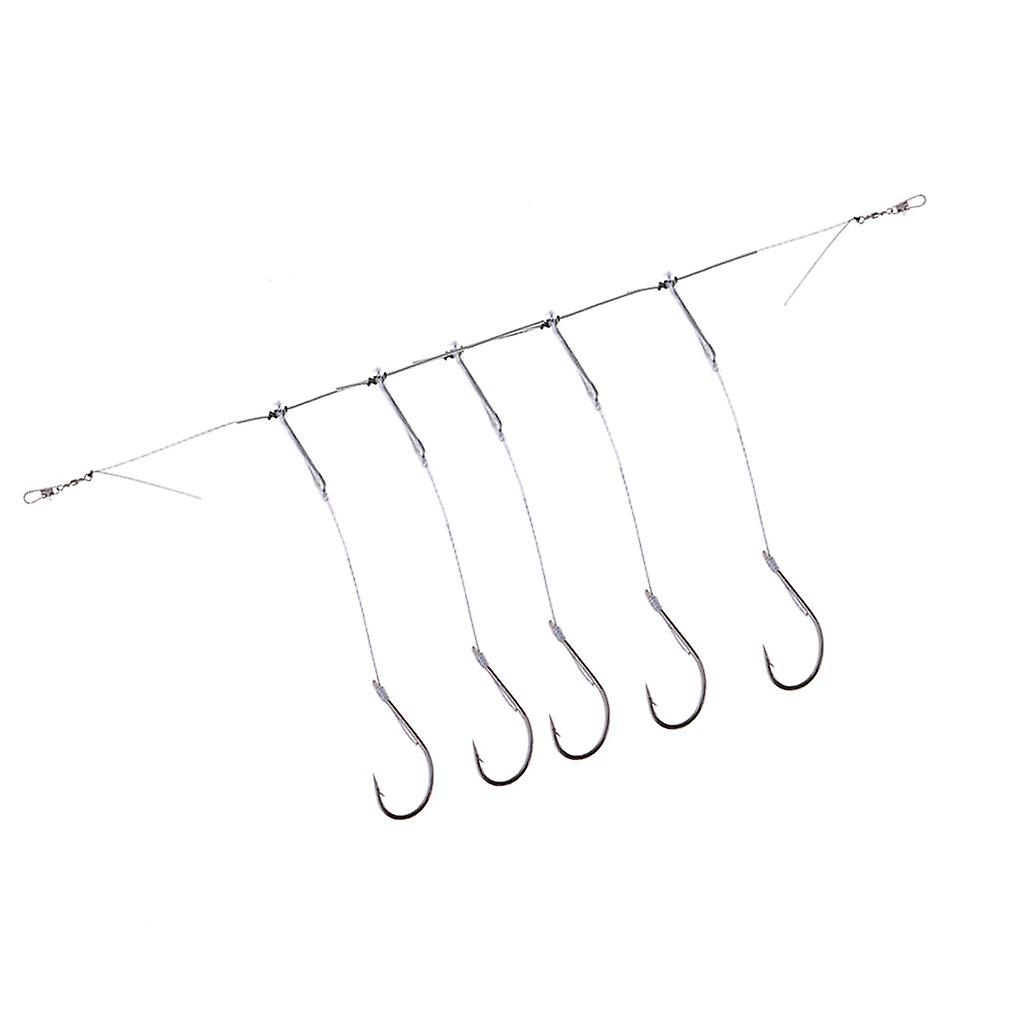 Ready Tied Hook Rigs Anti-Bite Line Carp Fishing Leader with Snap Swivel 19