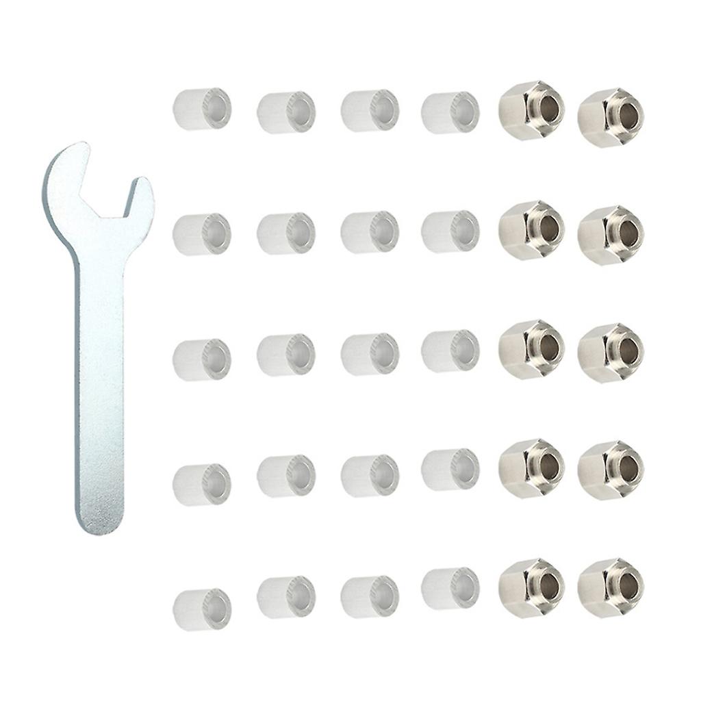 10PCS 3D Printer Parts Hexagonal Eccentric Column with 20PCS Round Isolation