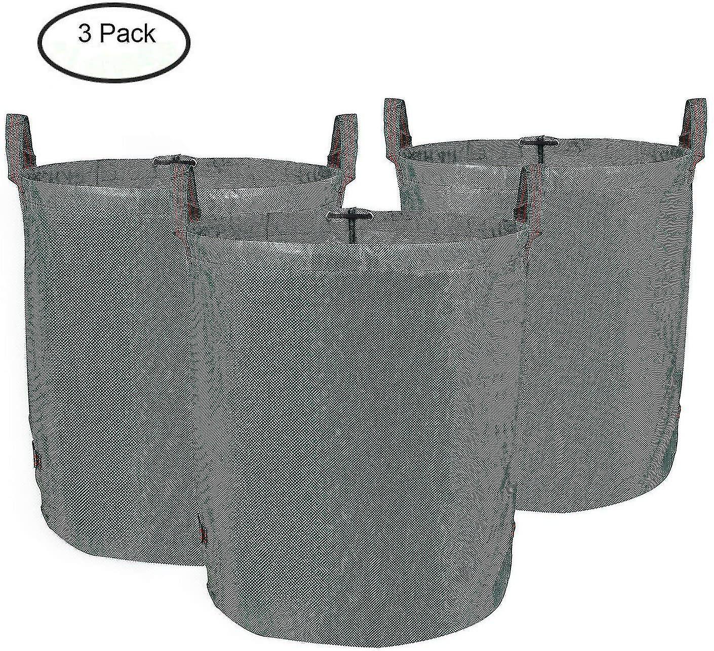 3 Gartensack Abfallsack aus robustem PP - Selbststehend und faltbar - Abfallsäcke für Gartenabfälle Blätter Rasenpflanzen (shikai)-YUHAO