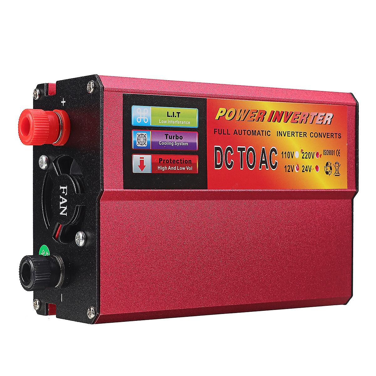 500/1000/1500W Led Car Vehicle Rv Power Inverter Dc12v/24v To Ac220v Converter