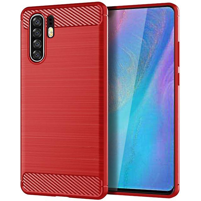 Durable Soft Protective Shell Case for Huawei P30 Plus - Red