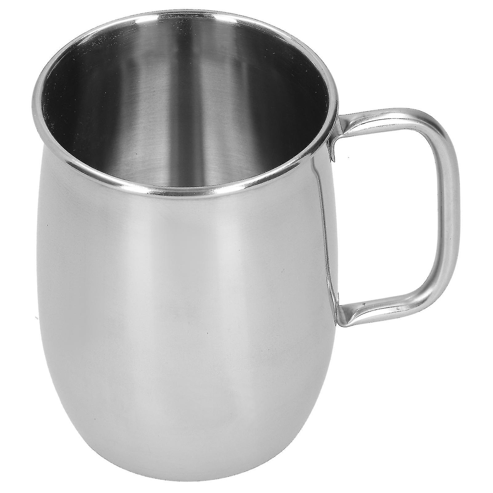 Stainless Steel Beer Mug with Handle - 1000ml Portable Water Cup for Wine, Coffee, and Beer