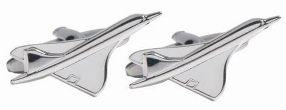 David Van Hagen Concorde Cufflinks - Silver