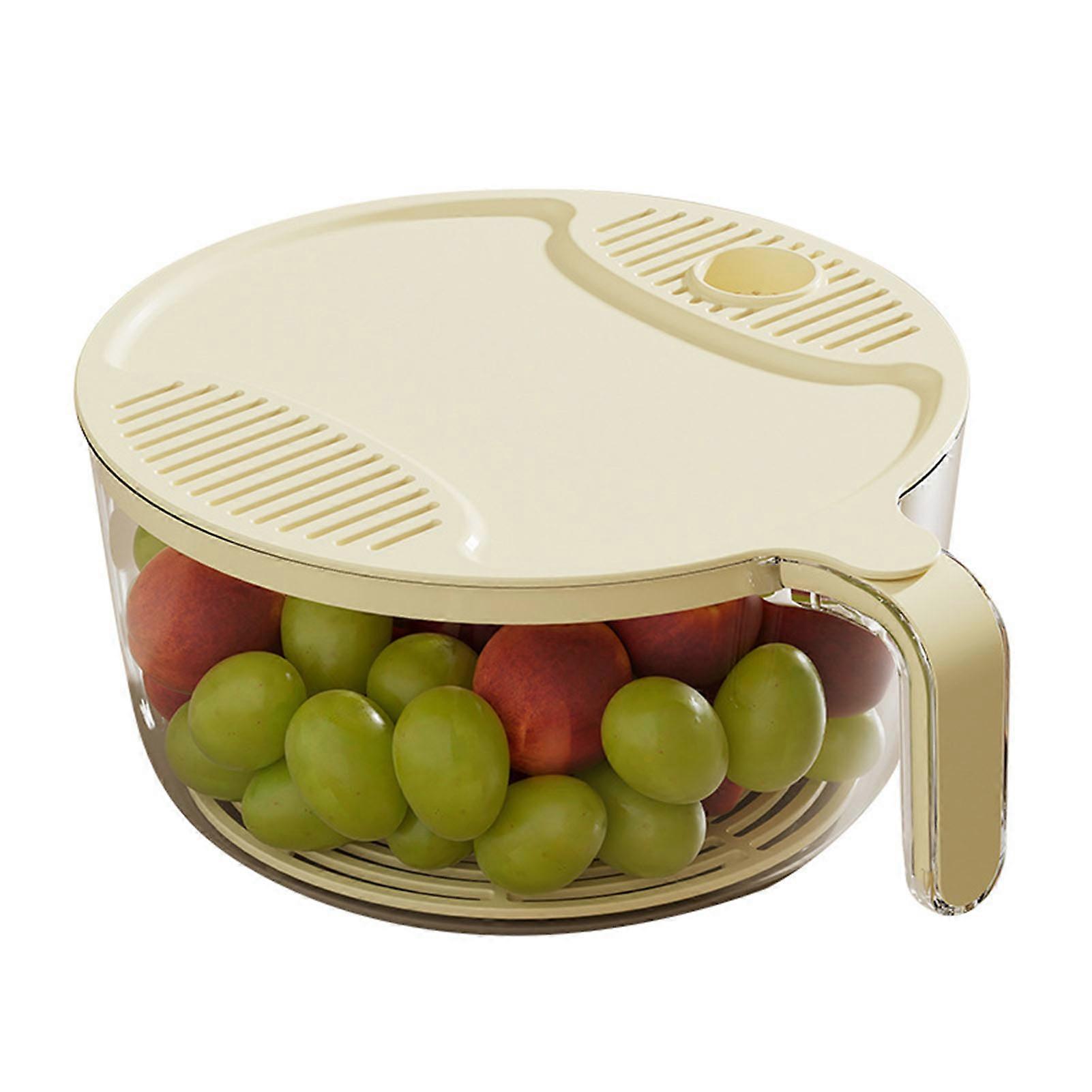 Rice Washing Bowl Pasta Strainer Efficient Plastic Easy to Use Large Capacity Kitchen Colander for Vegetable Food