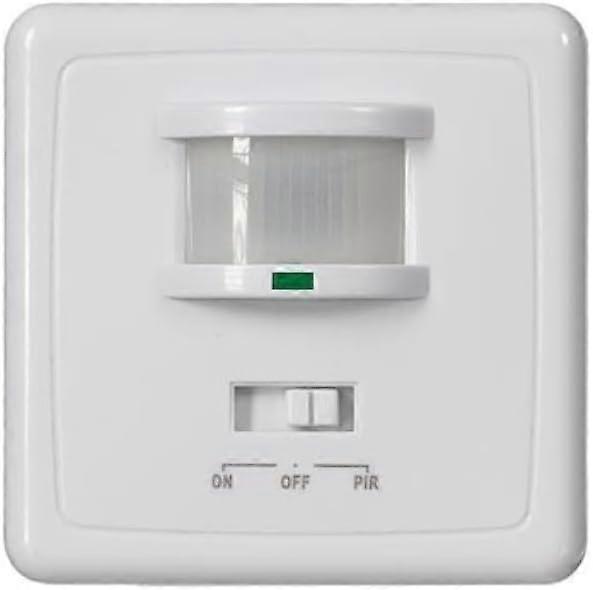 Motion Detector, PIR, Detection range 9 m, Detection angle 160, IP20, Indoor use, recessed, White