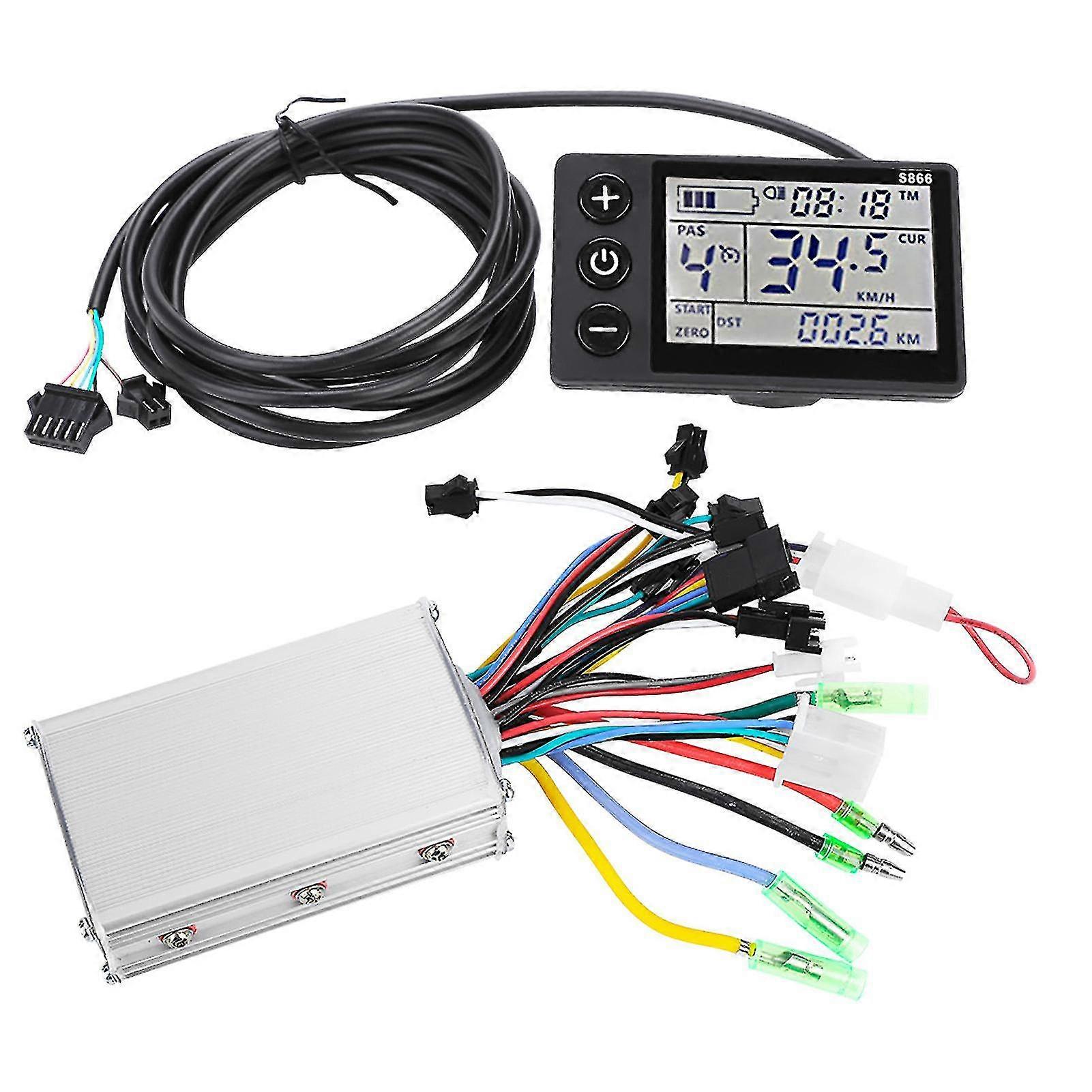 Motor Brushless Controller, 36v-48v Waterproof Lcd Display Panel Electric Bicycle Scooter Controller Kit (2#36v-48v)