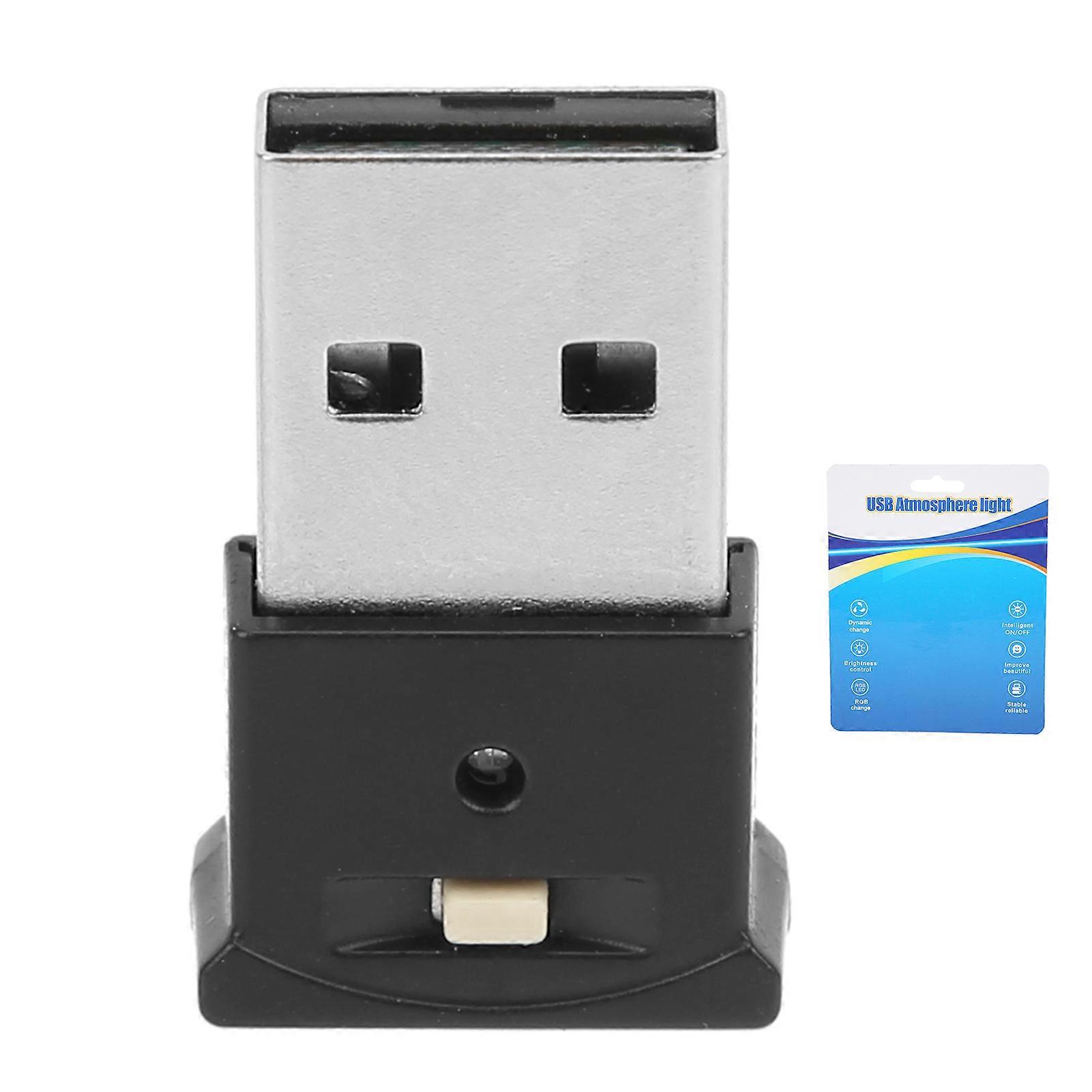 USB LED Ambient Light 8 Colors RGB Dynamic Change Brightness Adjustable Mini Interior Decorative Lamp