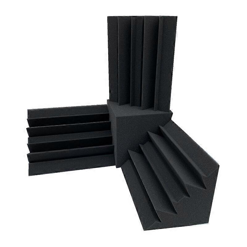 4Pcs/Set Studio Acoustic Foam 1Pc Cube Sound Insulation Foam+3Pcs Bass Trap Wall Foam High Density Sound Absorption Treatment