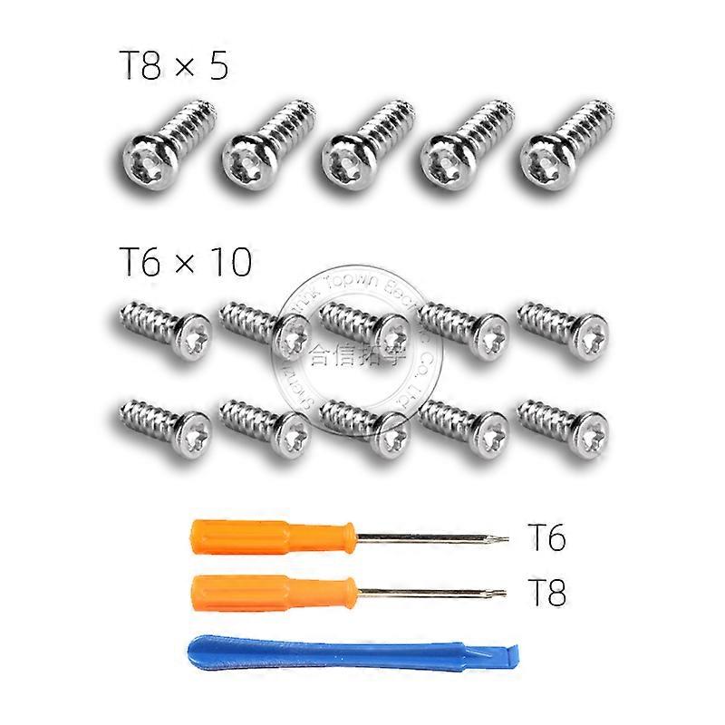 1 Set T6 T8 All Screws Replacement Set With Open Tool Screwdriver For XBOX X Series One Slim Controller Repair Parts Bathroom THINK