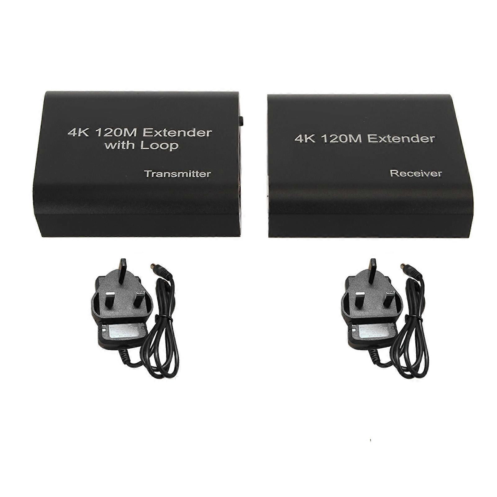 Hd Multimedia Interface Kvm Extender 4k At 30hz Single Channel Network Extender 393.7ft 100240v Uk Plug