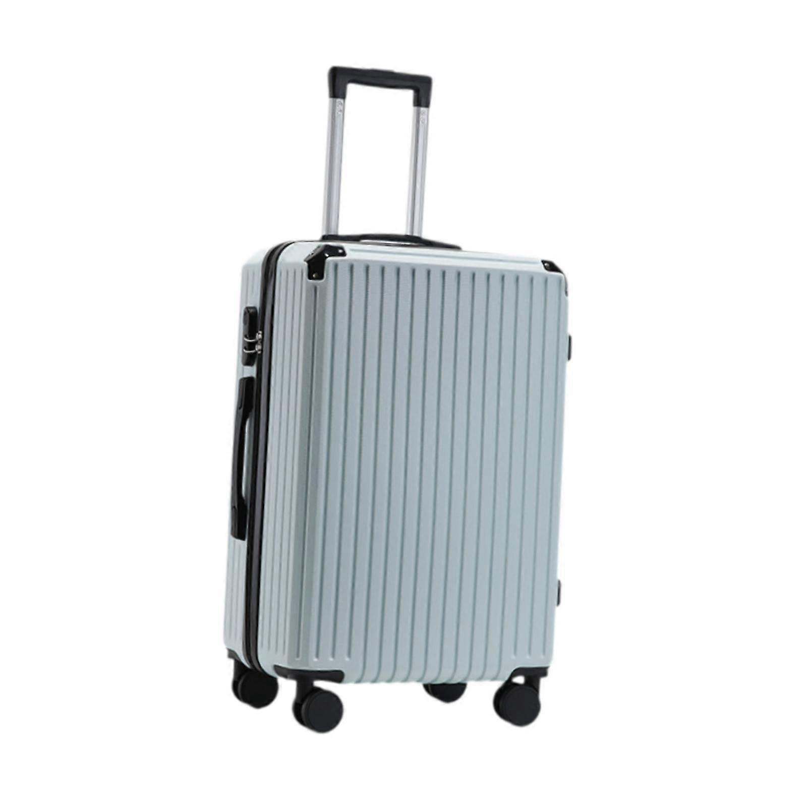 Hardshell Luggage Case Rolling Modern Suitcase for Business Trip Men Light Blue