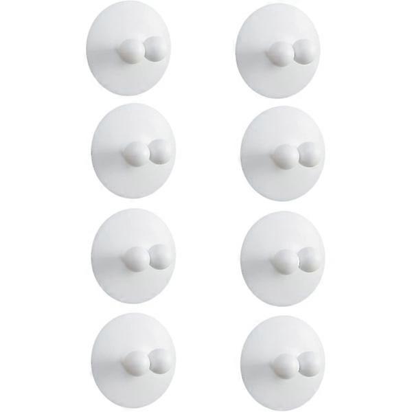 8 pcs toothbrush support, suction cup toothbrush holder (white)