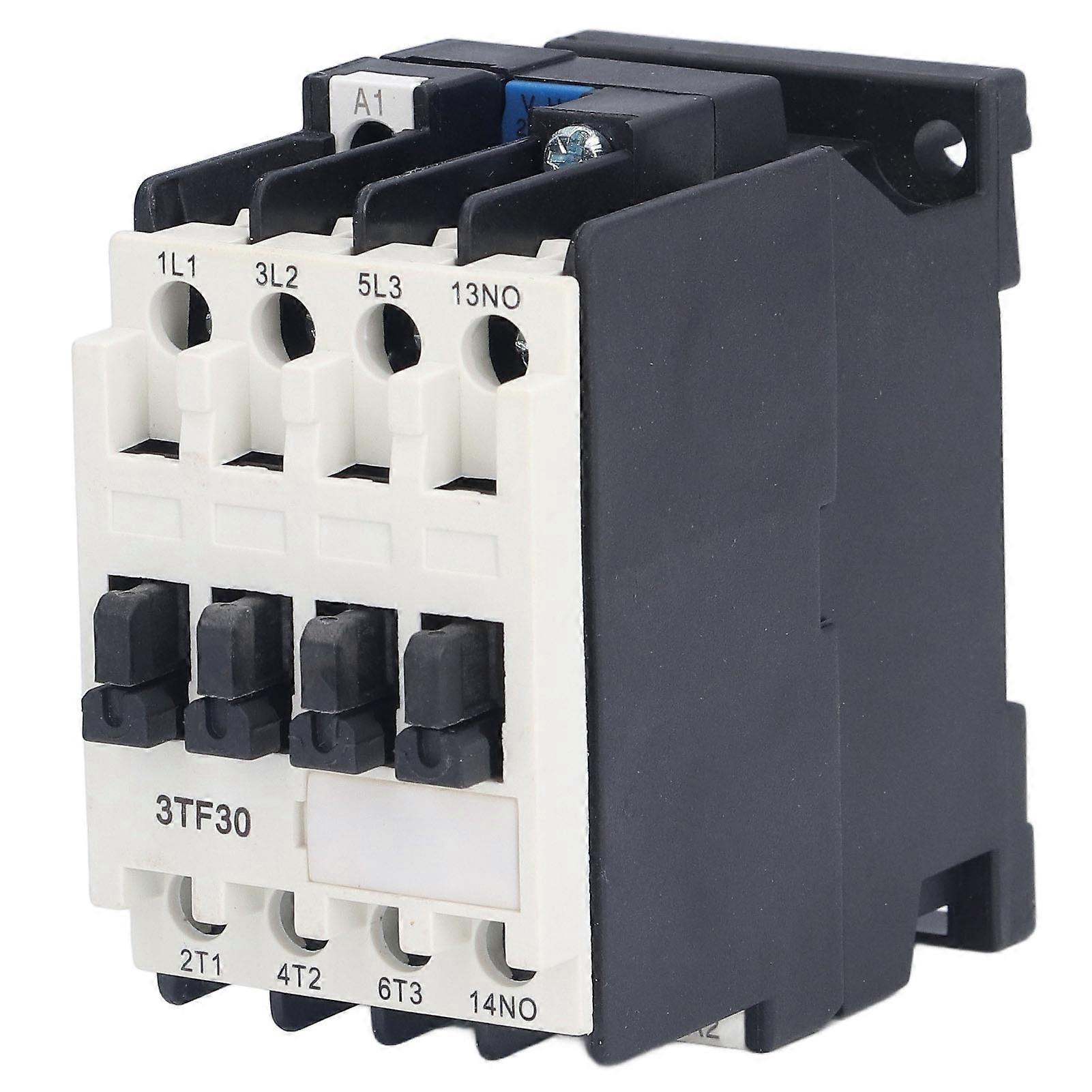 AC Contactor DIN Rail Mount Circuit Control Contactor 220V 50Hz 9A 1 Normally Open 3TF?30