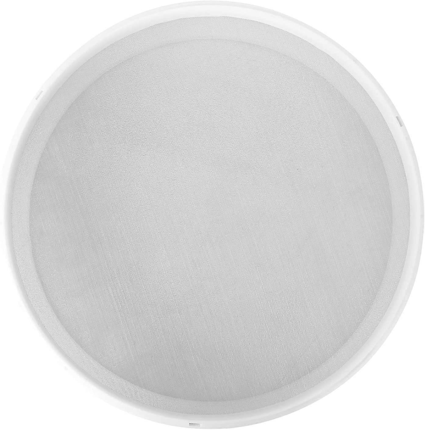 Mesh Sand Sieves Handheld Panning Classifier Flour Sifter Strainer Colander Tray Muti- 30cm White